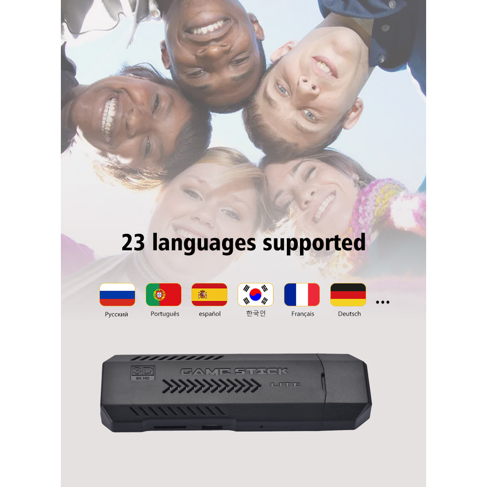 VILCORN Video Game Consoles 4K HD TV Game Stick Portable Everdrive Gaming Emulators For