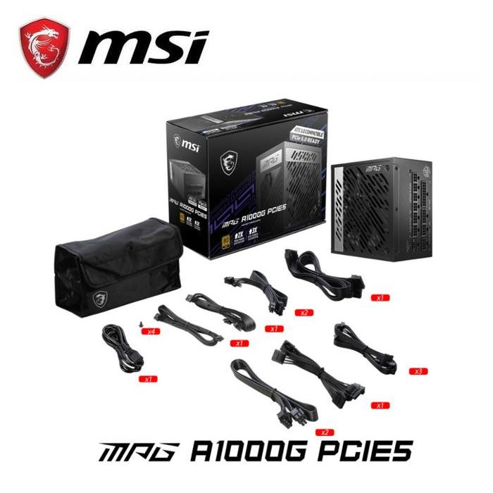 MSI MPG A850G PCIE5 PSU 850W 80+ Gold Fully Modular PCIe 5.0