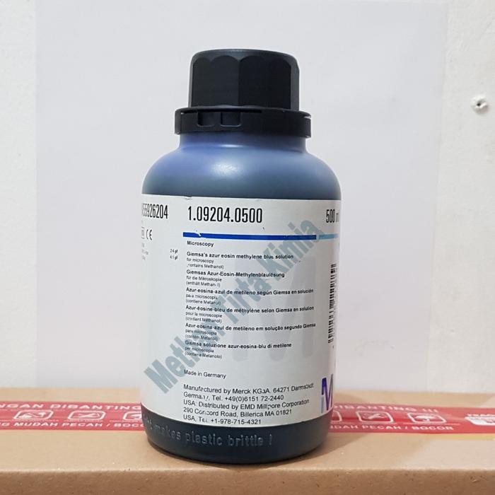 TEREMURAHTERLARIS READY SILAHKAN DIORDER GIEMSA MERCK /GIEMSA AZUR 1.09204 500 ML