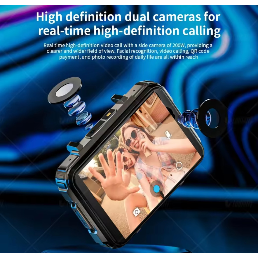 LOKMAT APPLLP 5 MAX Android Watch Phone Square Big Screen Wifi 4G Calls Smartwatches Dual Camera