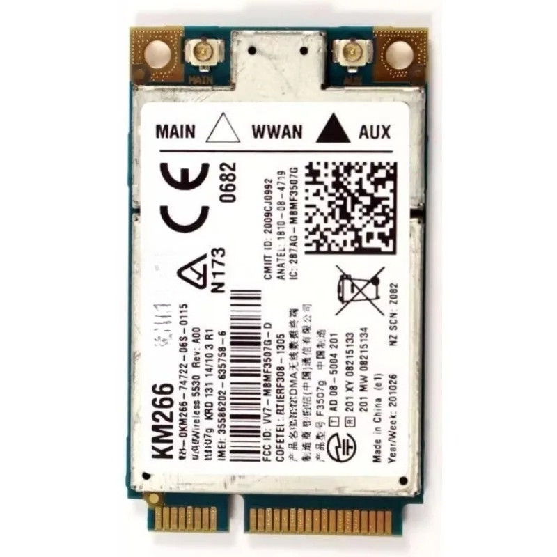 wireless adapter Card for Dell 5530 dw5530 PCIE WWAN WAN Card KM266 Mobile Broadband card 3G HSDPA