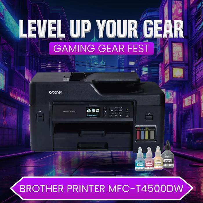 TEREMURAHTERLARIS READY SILAHKAN DIORDER BROTHER PRINTER MFC-T4500DW INKJET PRINTER T 4500DW T4500