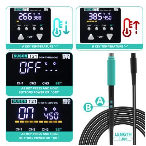 SOLDER STATION SUGON T21 C210 ORIGINAL
