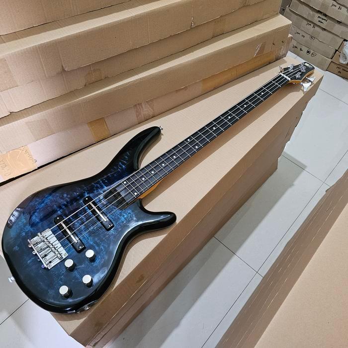 Bass ibanez SDGR 4 string biru