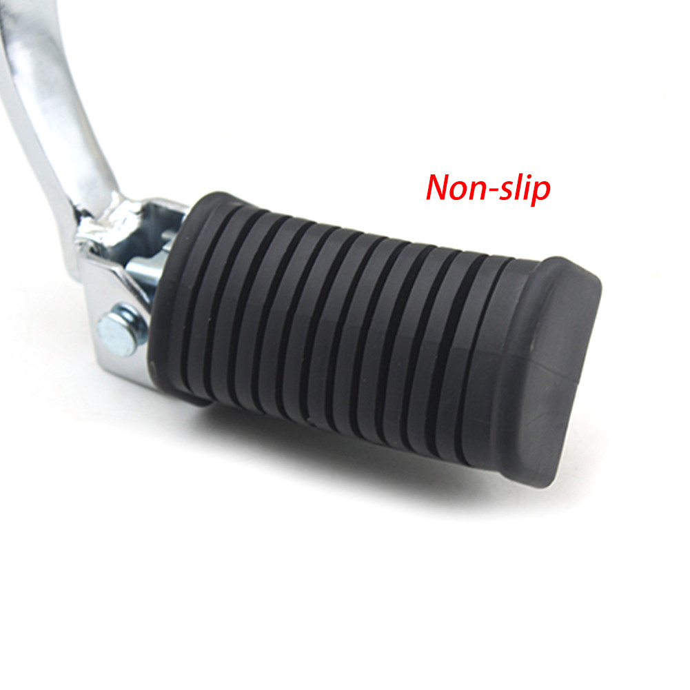 MOTOCROSS BLACK FRONT FOOTPEGS FOOTRESTS PEDALS FOR SUZUKI GN125 GN-125 HJ125-8 GN125-H-F DIRT BIKE