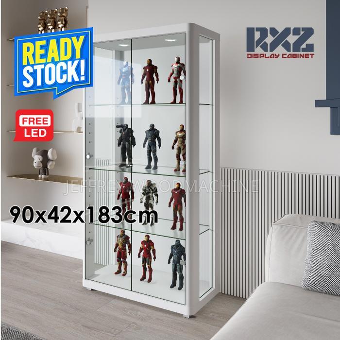 Lemari pajang kaca hot toys diecast lego action figure koleksi