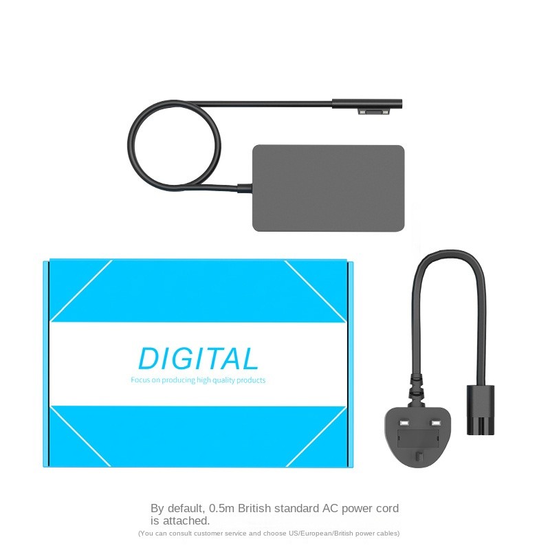 65W Surface Pro Charger for Microsoft Surface Pro 9, 8, 7+, 7, 6, 5, 4, 3, X, Windows Surface Laptop