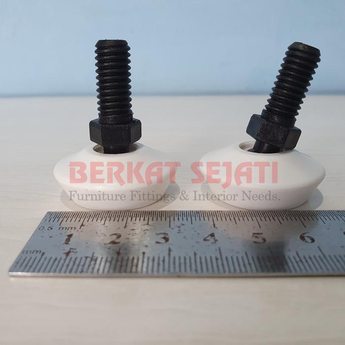 Adjuster Kaki Stabil GOYANG Baut 3/8" Meja Rak Besi Lemari Adjustable .