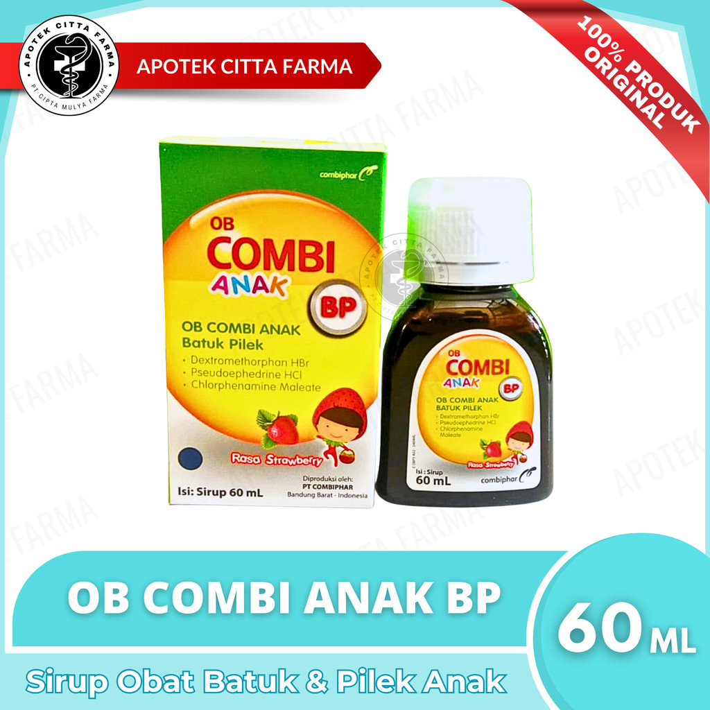 OB Combi BP Anak Batuk Pilek Sirup 60 ml - Obat Batuk Pilek Anak
