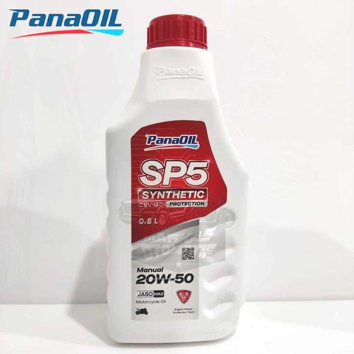 TERLARIS PANAOIL MANUAL SP5 SYNTHETIC 20W50 0.8L/OLI MESIN MOTOR MANUAL/100%ORI