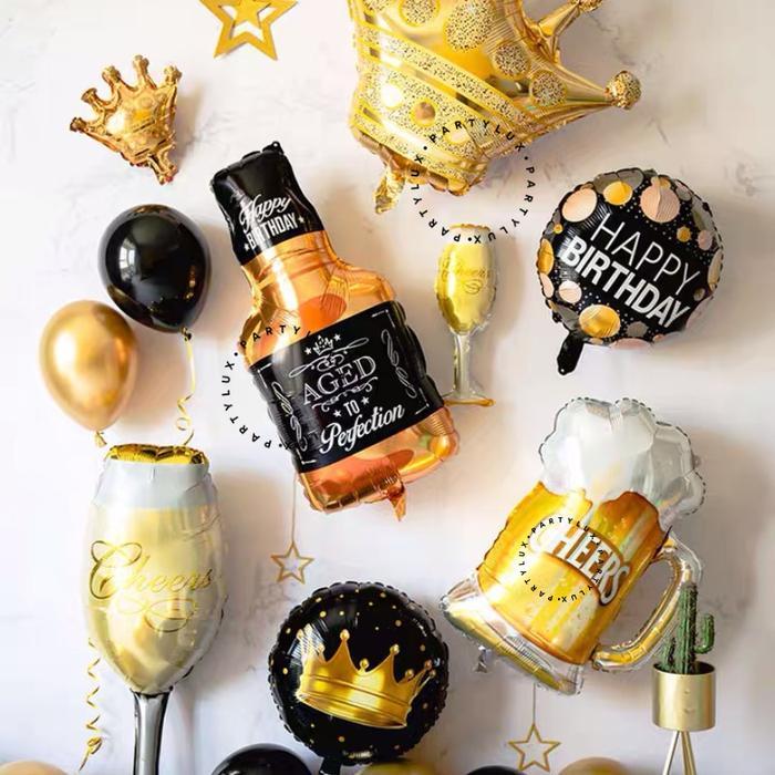 Balon Foil Botol Mini / Balon Minuman Party