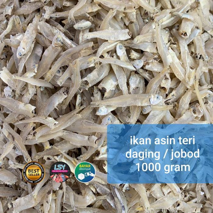 ikan asin teri daging / teri jobod super 1000 gram