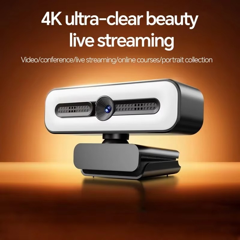 Lenovo 4K HD Mini Webcam Portable 1080P Webcam With Microphone Light Laptop Desktop Computer For