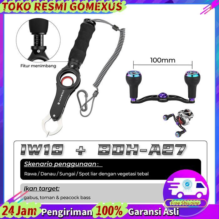 Gomexus HeavyGame Set Alat Pancing Lip Grip Tang Pancing Power Handle Alat Casting Gabus Toman Paket