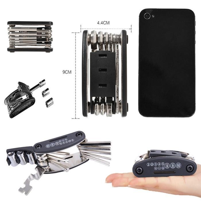 Best Seller 16In1 Kunci Shock Lipat Mini Set Kunci Sepeda Motor 16 Tools 16In1 Kunci 8 9 10 Ring Pas