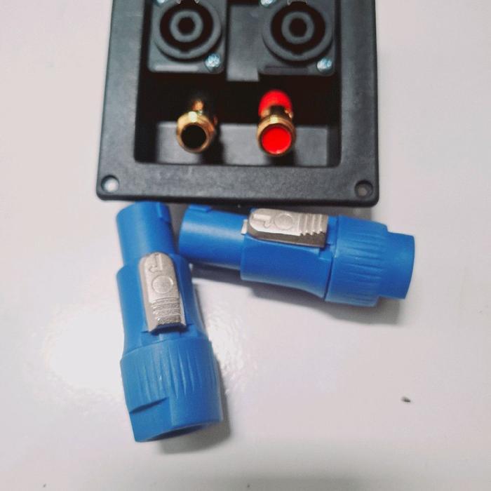 1 Set Terminal Speaker Kotak Binding Post Gold Pencet Soket Spikon+Jek Spikon New 2 Pcs Populer