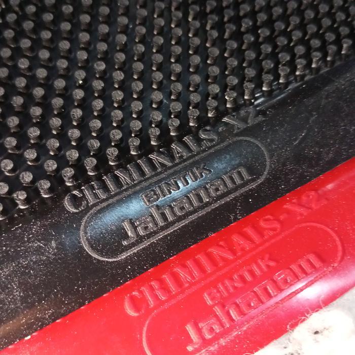 Karet Bintik Jahanam Criminal X2 Pingpong Tenis Meja Jahat Goyang