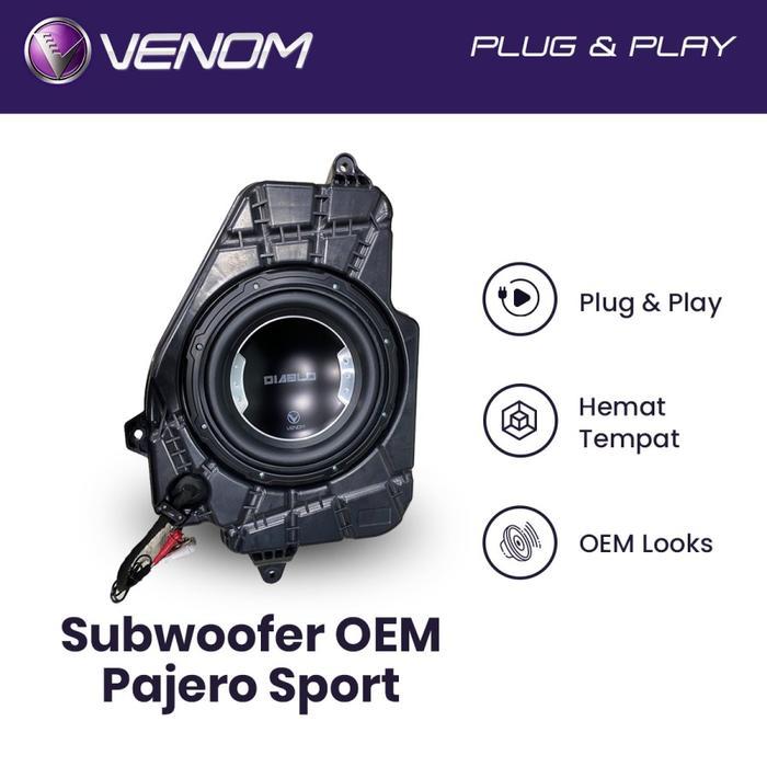 Subwoofer Aktif Venom Subwoofer Mobil Diablo Pajero Sport OEM Looks Plug and Play