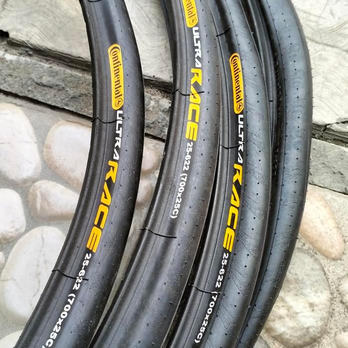 Ban luar sepeda Balap fixie fixed 700x25c 25-622 Continental Ultra Race wired not folding Kevlar