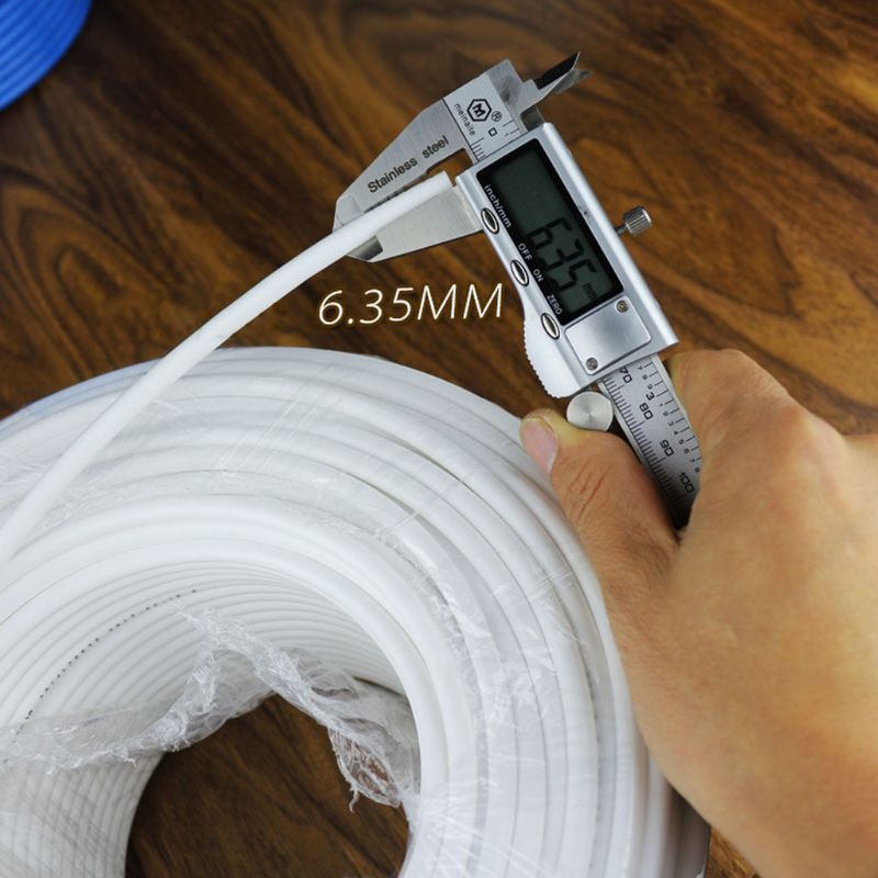 1/4 inch 20m/65.62ft White PE Pipe Flexible Tube Hose for RO Water Filter System Aquarium Revers Rev