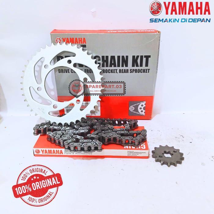 GEAR SET RANTAI ORIGINAL YAMAHA KODE 1PA, VIXION OLD, VIXION NVL, VIXION NVA