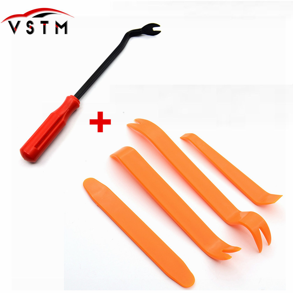 Car Fastener Removal Tool Plastic Trim Dash Removal Rivet Clips Car Door Panel Installer Cover Pry R