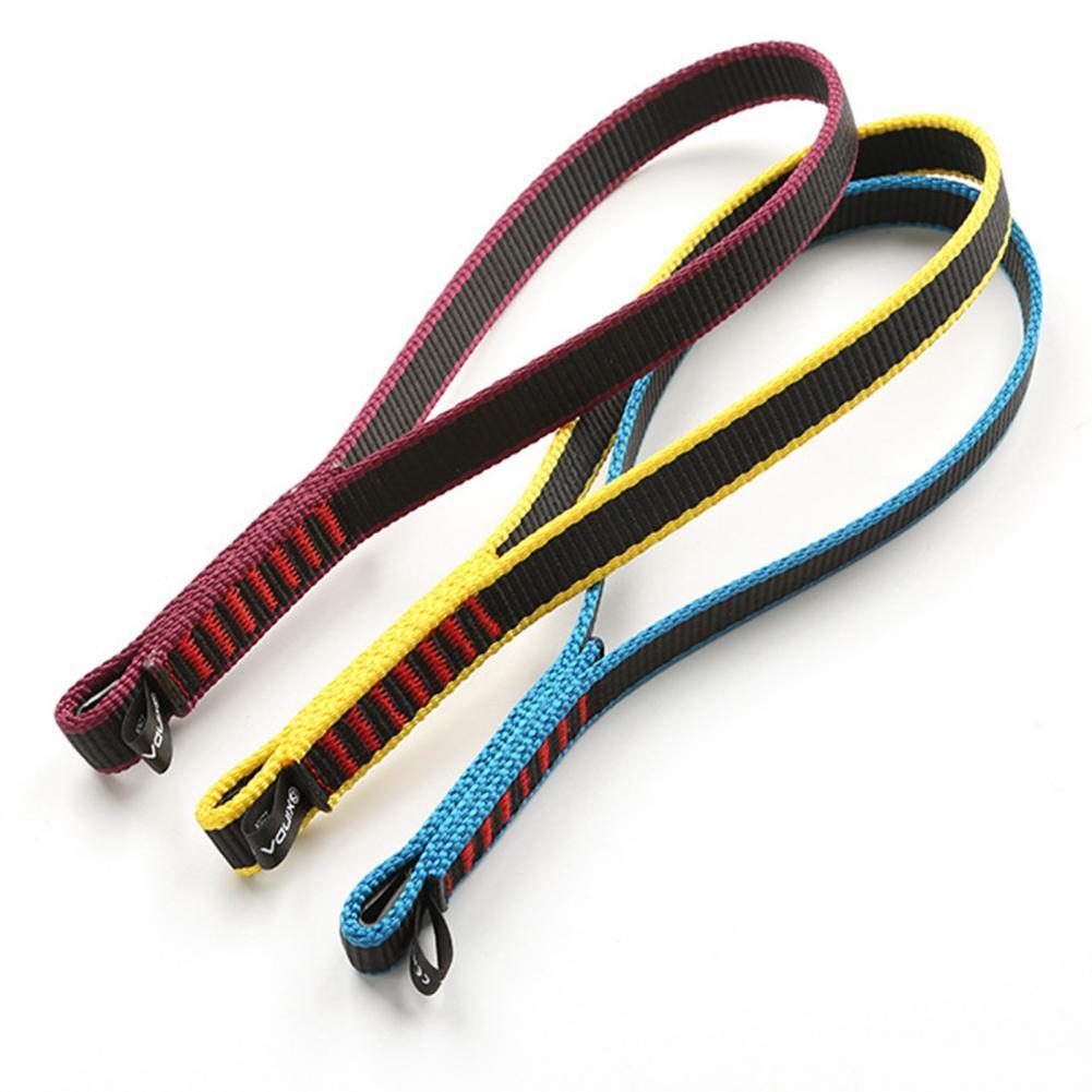 22KN Climbing Webbing Rock Climbing Sling Strap Open Sling Nylon Webbing Lanyard Rope Mountaineering