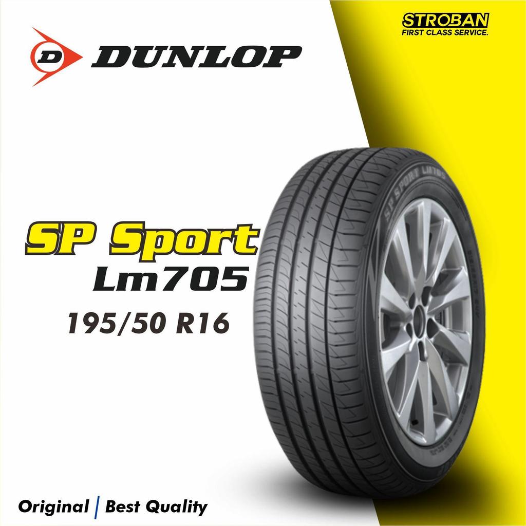 Ban Luar Dunlop 195/50 R16 LM705 – Cocok untuk: Toyota Yaris, Honda Jazz RS, Mazda 2
