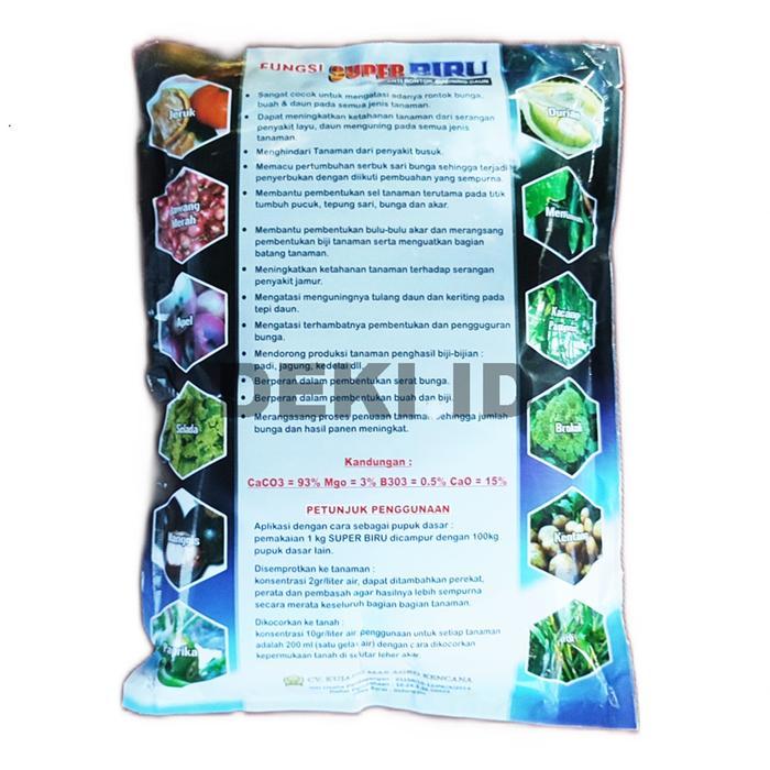 Koralineshop Pupuk Kalsium Super Biru 1 Kg Plus Magnesium Boron Calsium Fertilizer Penambah Rasa