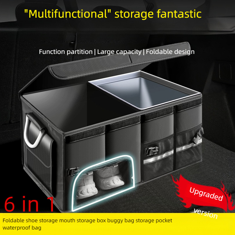 Car Trunk Storage Box Car Storage Box Car Interior Supplies Trunk Sorting Shoe Storage Artifact
