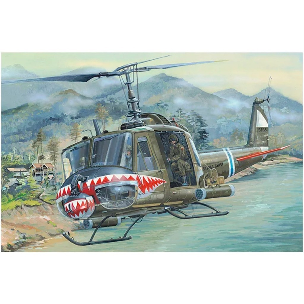 HOBBYBOSS 81806 1:18 UH-1 Huey B Custom Collectible Children Toy Birthday Gift