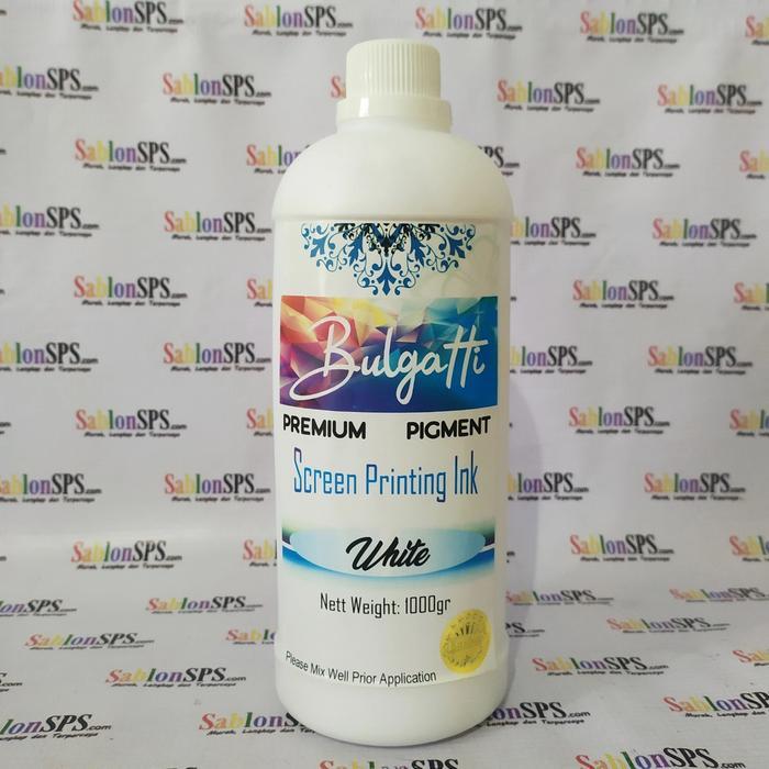 BIANG WARNA SABLON PUTIH WHITE BULGATTI 1KG