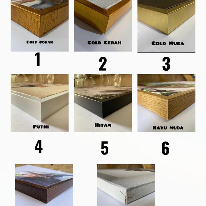 Lukisan dinding harimau estetik modern art lukisan kanvas hiasan dinding ruang tamu aesthetic Frame