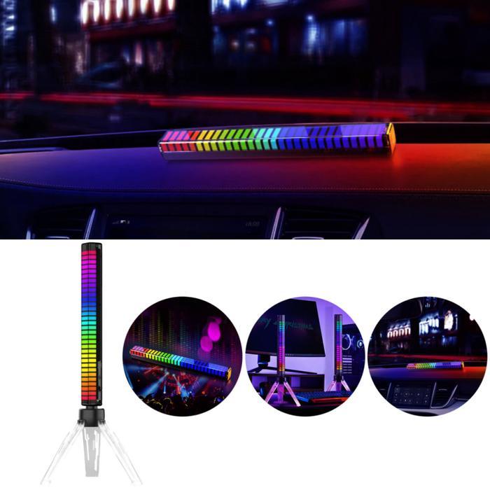 RGB LED Mengambil Suara Lampu Bar Musik Kontrol Suara Pengambil Suara Irama Lingkungan Lampu Irama