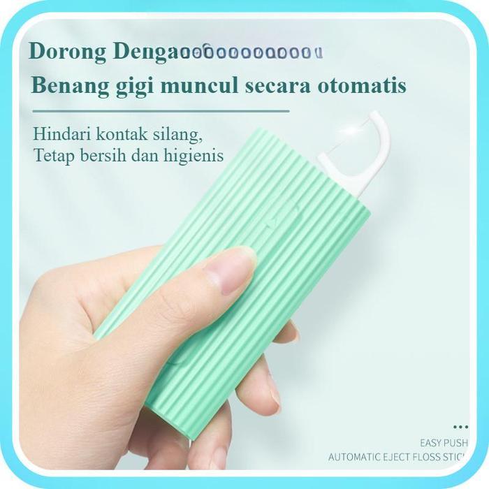 Tempat Penyimpanan Dental Floss Pembersih Gigi Travel Size Tusuk Flossing Gigi Benang