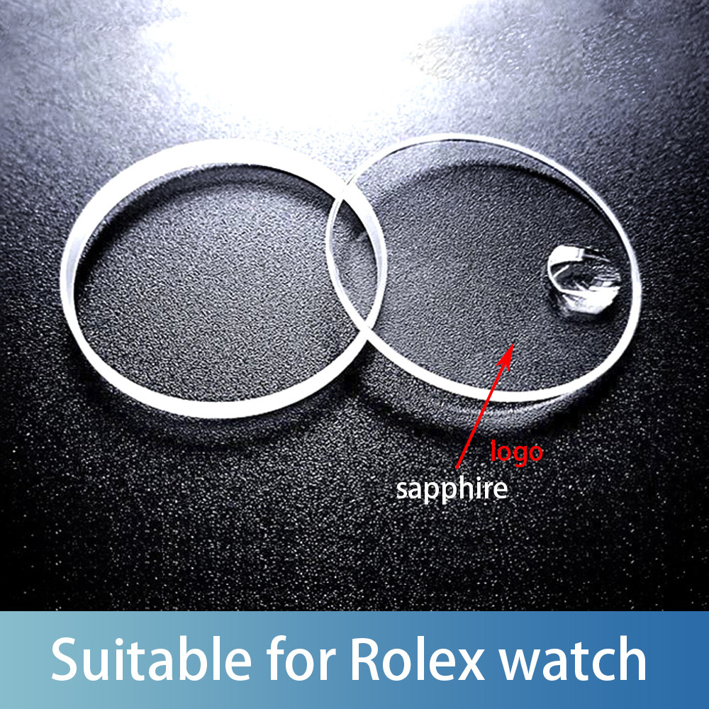 Applicable to Rolex sapphire glass mirror for black green Water Ghost logo calendar without calendar