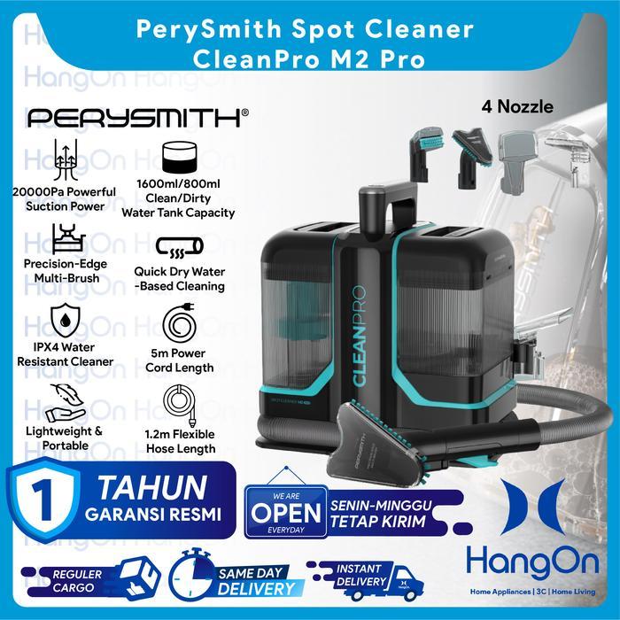 PerySmith M2 Pro Spot Cleaner CleanPro Series 20000Pa Suction Power Mesin Pembesih Multifungsi Deep