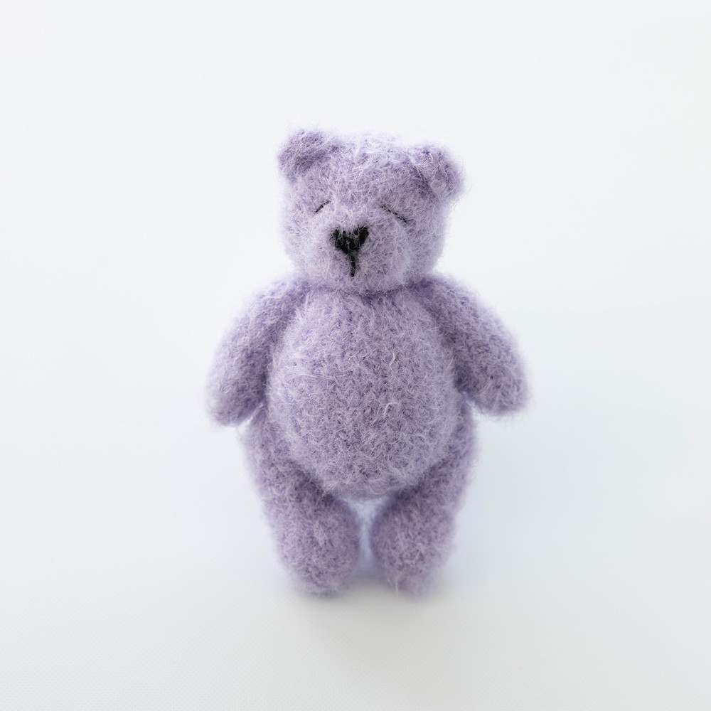 Handmade Knitted Teddy Bear Dolls Photography Toy Mohair Cute Crochet Animal Image Doll Studio Photo
