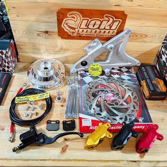 Tromol Cakram Belakang Set Master Kaliper Vario 125 150 Rideit Brembo