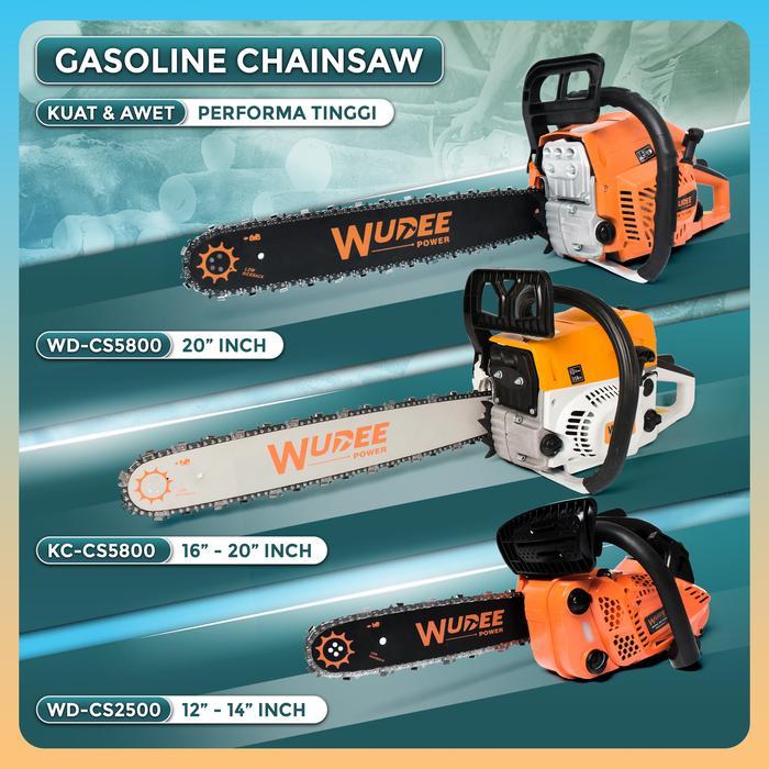 MESIN GERGAJI potong KAYU / gasoline Chainsaw