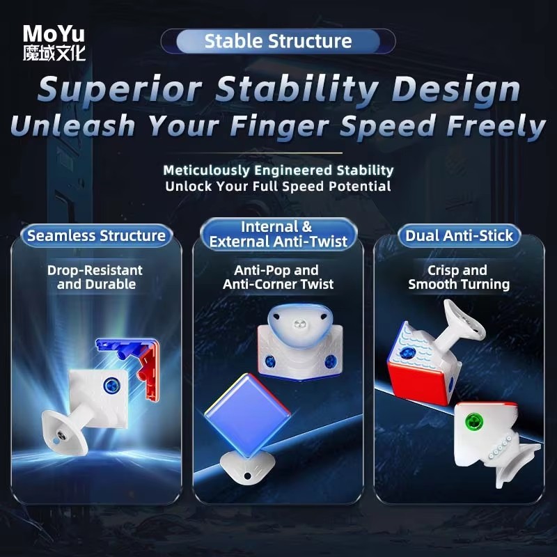 MoYu WeiLong V11 3x3x3 Core Magnetic 20 Maglev Magic Clothes Cube Professional Speed Cubing WeiLong