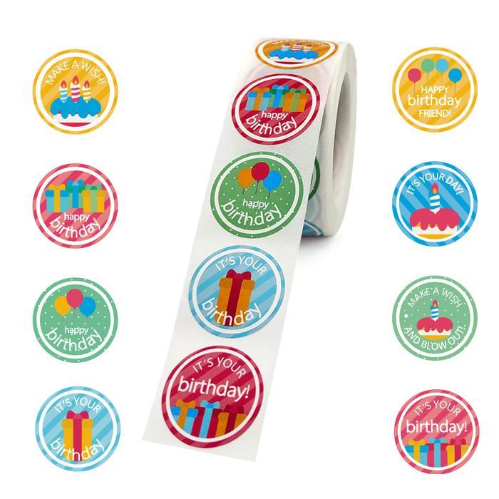 KEDAIBUTIK (SLB01) ISI 500 Pcs Stiker Label Roll Thank You - Sticker Stiker Label Makanan Thank You