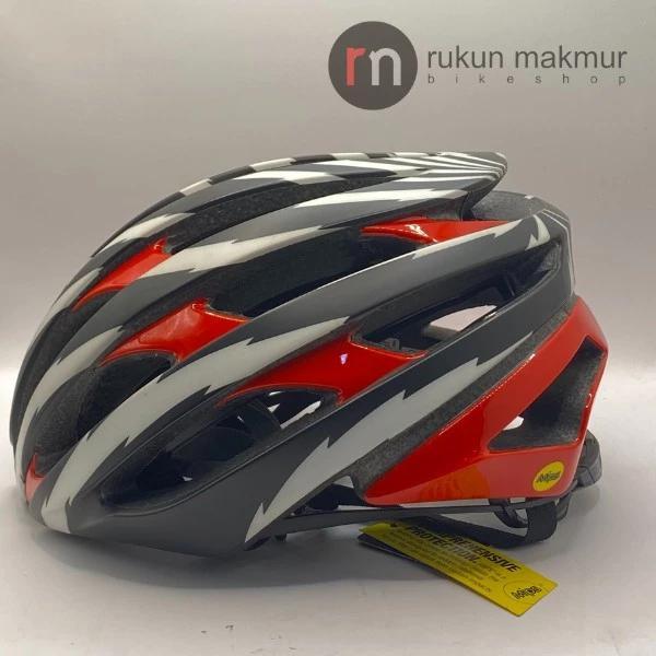 BELL STRATUS MIPS Road Cycling Helmet Black Red White - Helm Sepeda Balap RoadBike