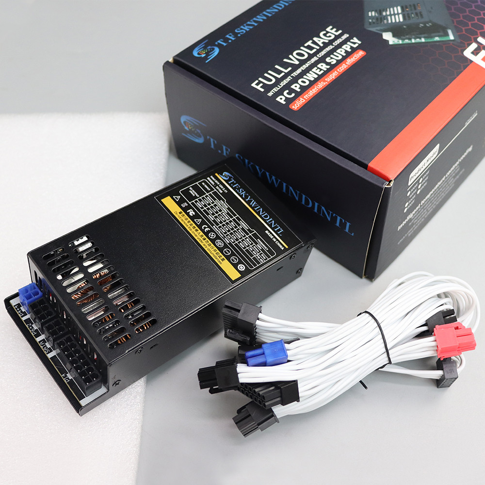 T.F.SKYWINDINTL Mini 1U Flex Active PFC PC Computer Power Supply Unit Moulder Source For PC Font PSU