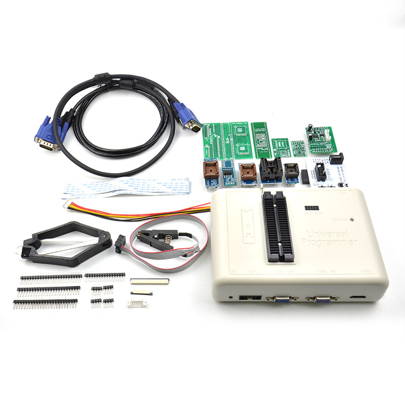 100% Original RT809H Fast Universal Programmer + 11 Adapters EMMC-NAND FLASH + Customized EMMC ISP