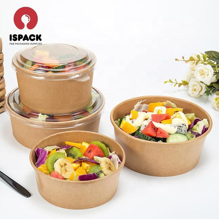 BROWN PAPER SALAD BOWL 1000ml