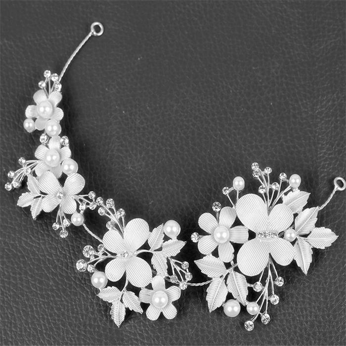 TEMPELAN KAWAT LEMTUR MUTIARA /HIASAN KEPALA AKSESORIS HIJAB