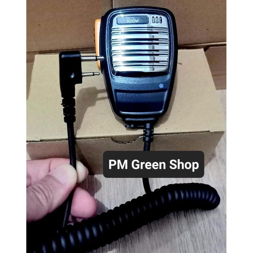 Ekstra Mic PTT Microphone ht Alinco Icom Mikrofon Speaker walkie talkie