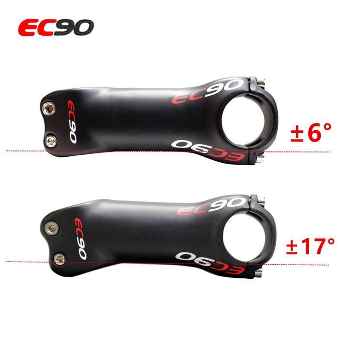 Stem EC90 Full Carbon Size 31.8mm 6 Derajat Stem Stang Handlebar Carbon Sepeda MTB Roadbike