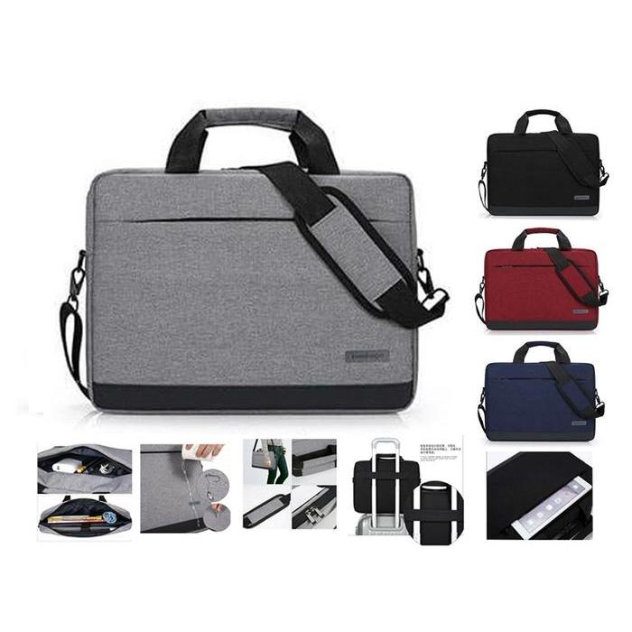 Eiger - Tas Laptop Kerja Selempang Nylon Package 14 15 Inch Abu